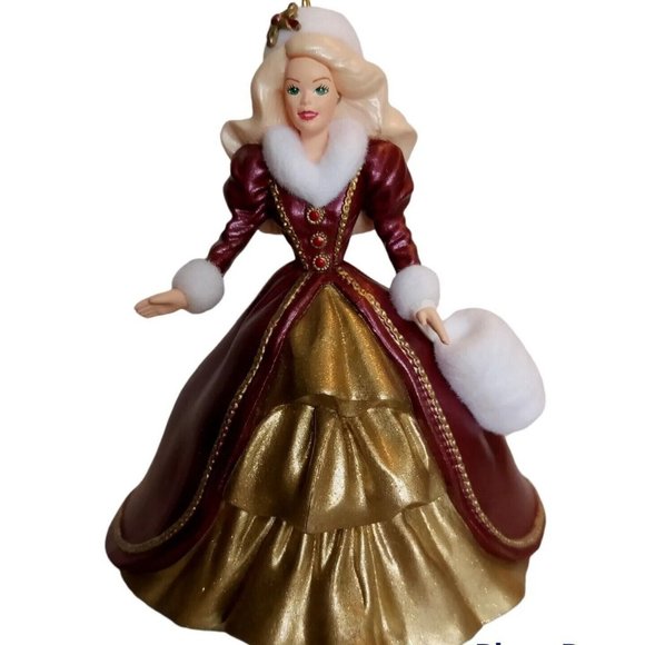 Hallmark Keepsake Ornament HOLIDAY BARBIE vintage 1996 QX15371 Original Box - Picture 5 of 9